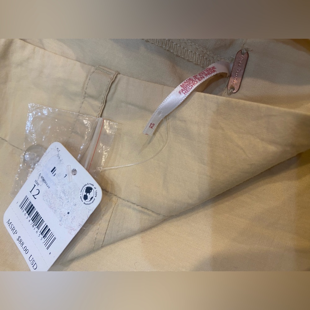 Brand new with tags! Free People Cream Wide Leg Pants - Picture 6 of 8